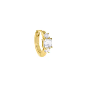 CZ Multi Stone Cartilage Huggie Earring