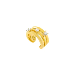 CZ Triple Row Ear Cuff
