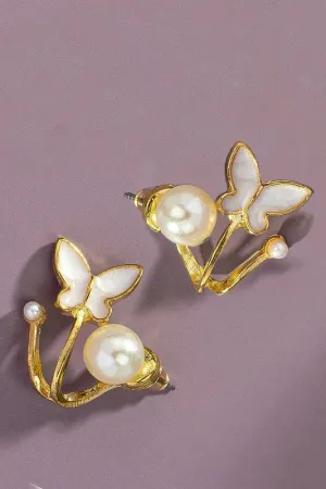 D9903 Front and back pearl stud