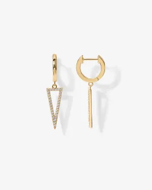 Dangle Huggie Earrings