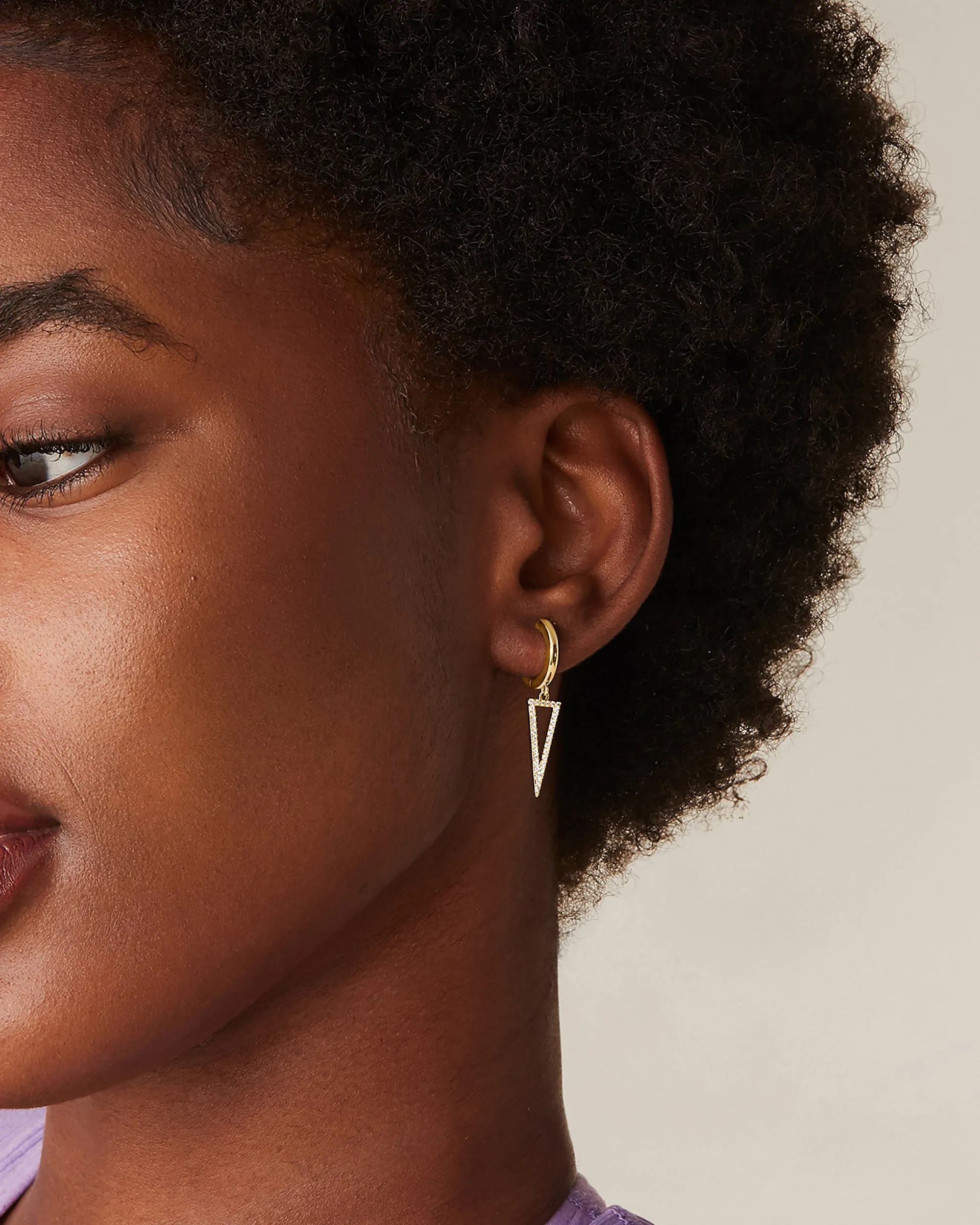 Dangle Huggie Earrings