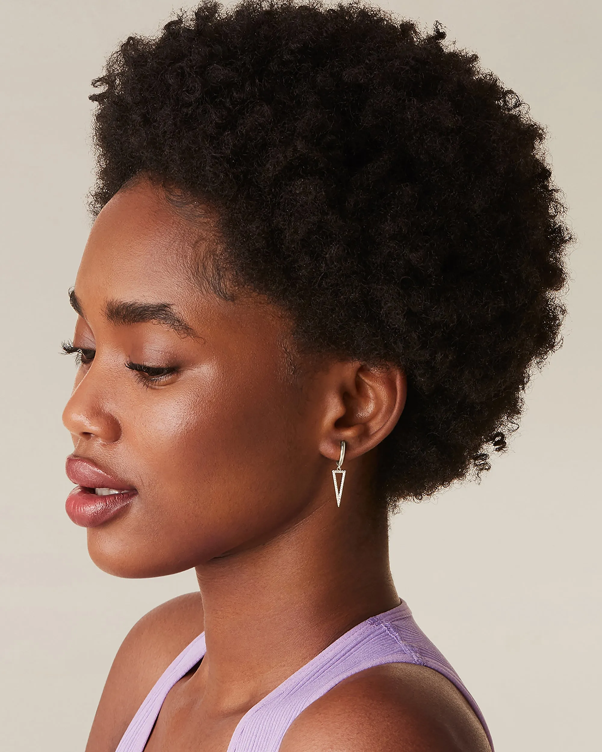 Dangle Huggie Earrings