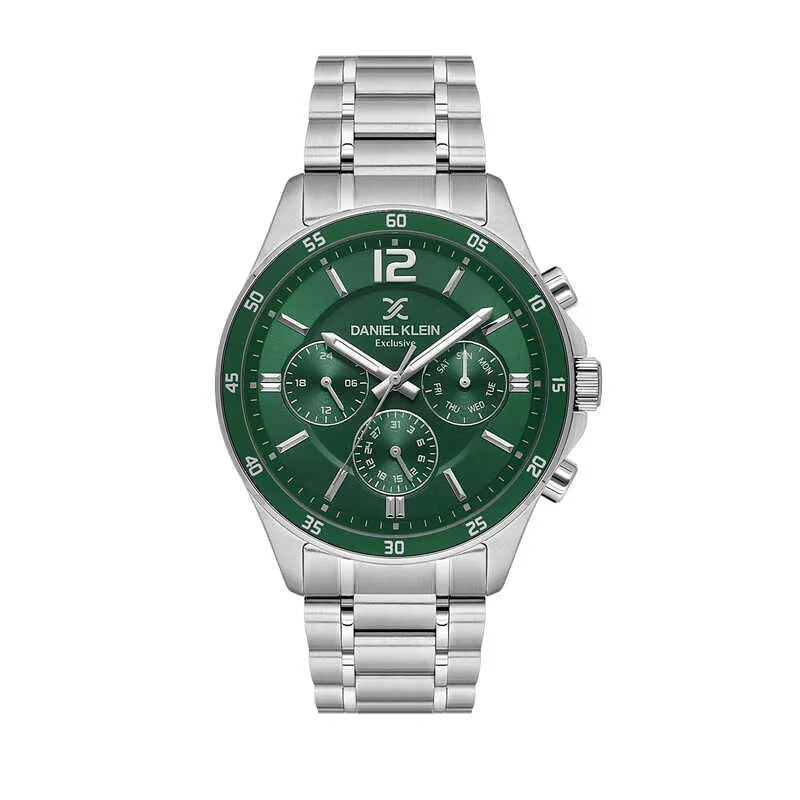 Daniel Klein Exclusive Men's Chronograph Watch Silver Stainless Steel  DK.1.13972