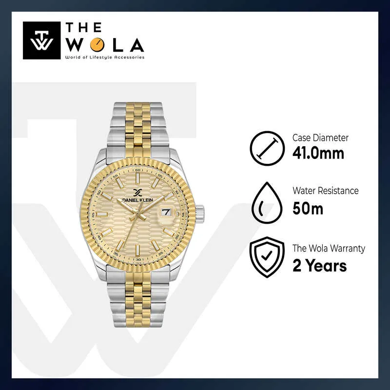Daniel Klein Premium Men's Analog Watch Gold Stainless Steel  DK.1.13985