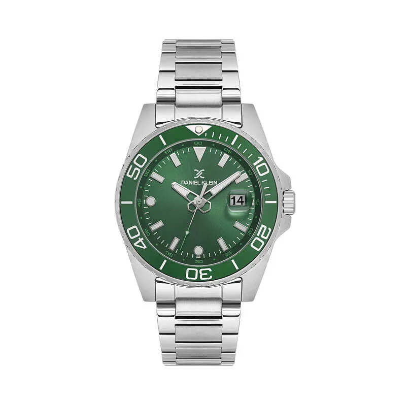 Daniel Klein Premium Men's Analog Watch Silver Stainless Steel  DK.1.13990