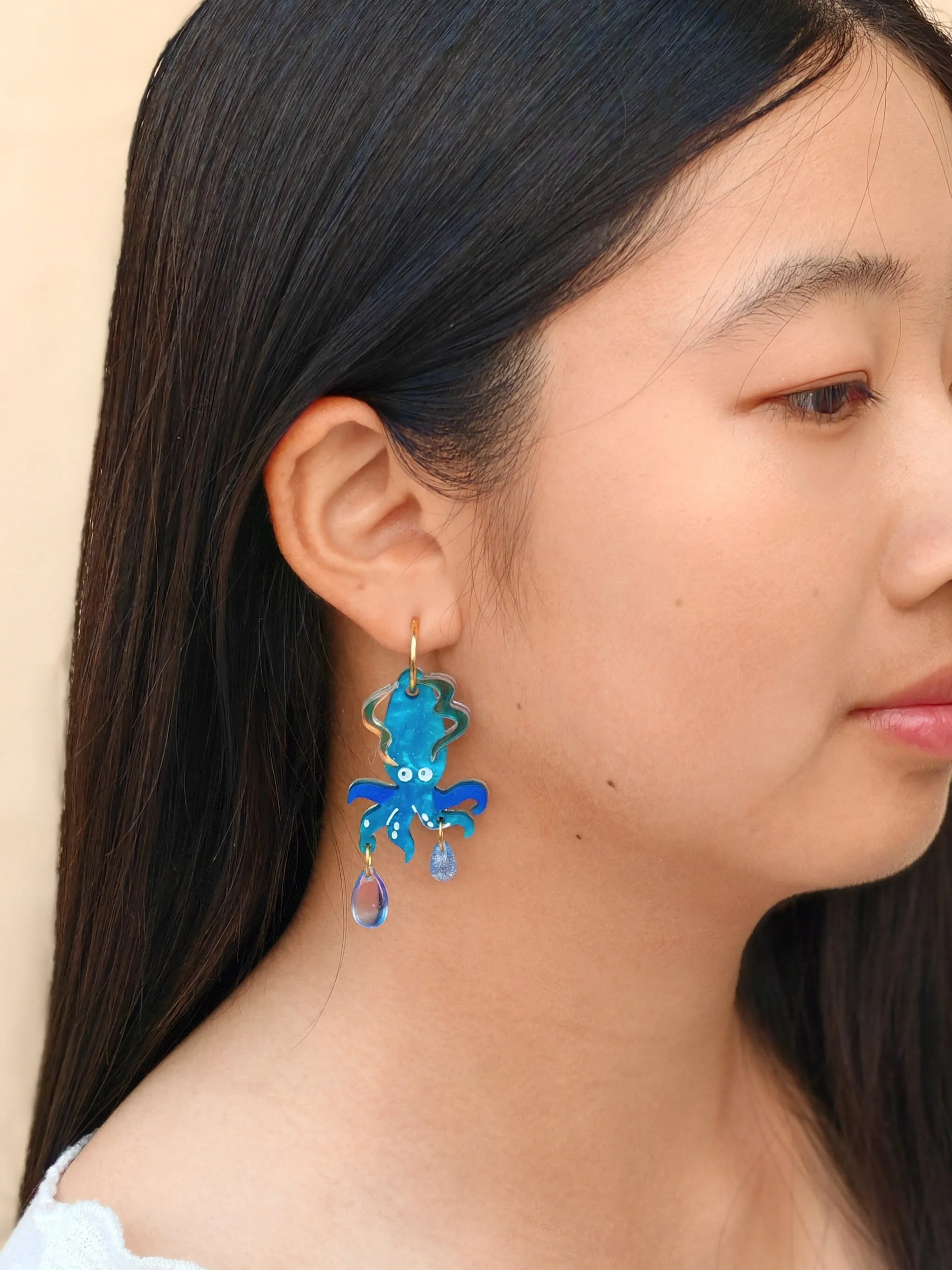 Deep Sea Squid Earrings