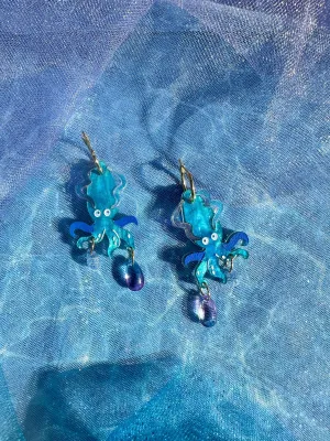 Deep Sea Squid Earrings