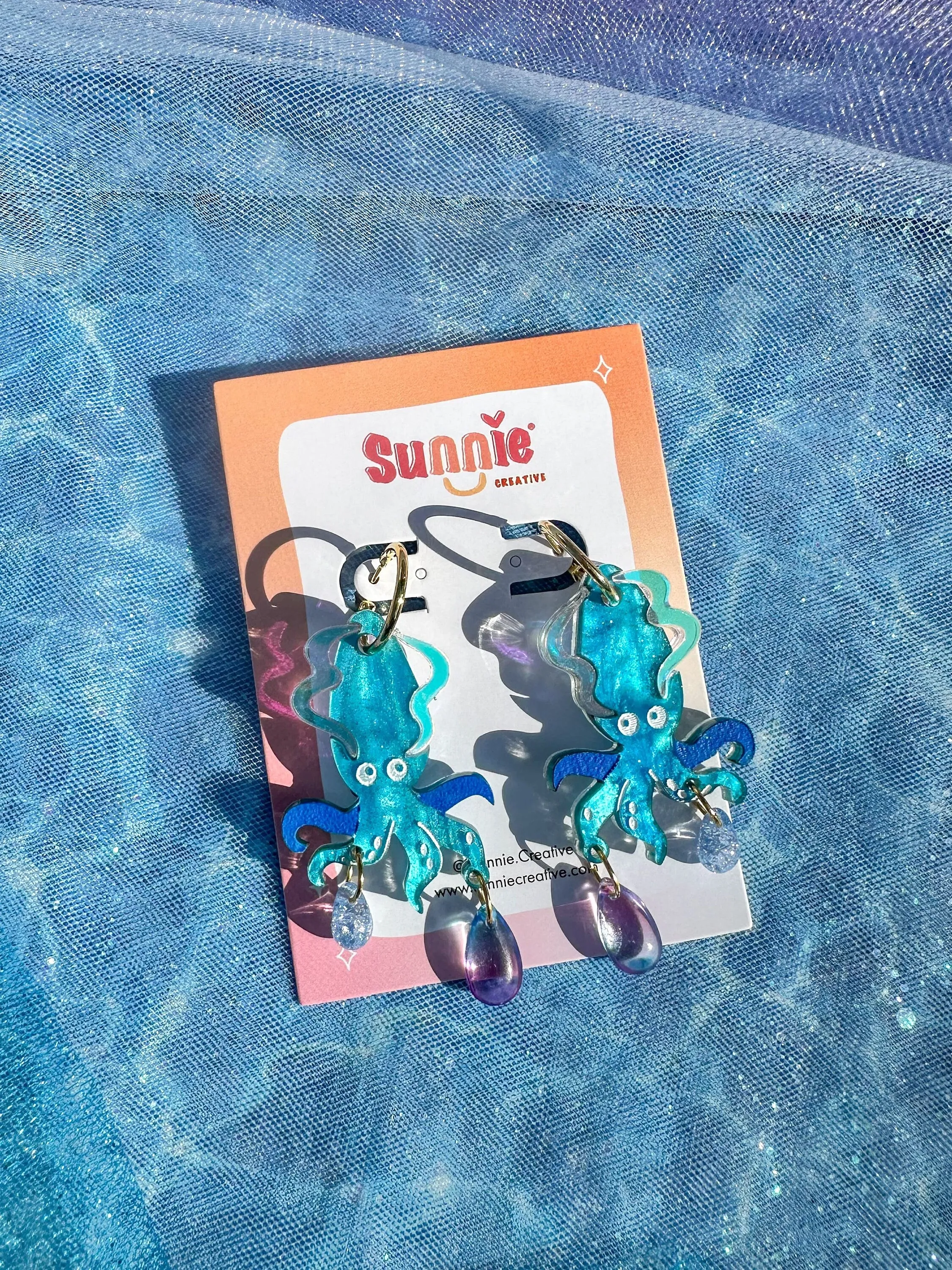 Deep Sea Squid Earrings