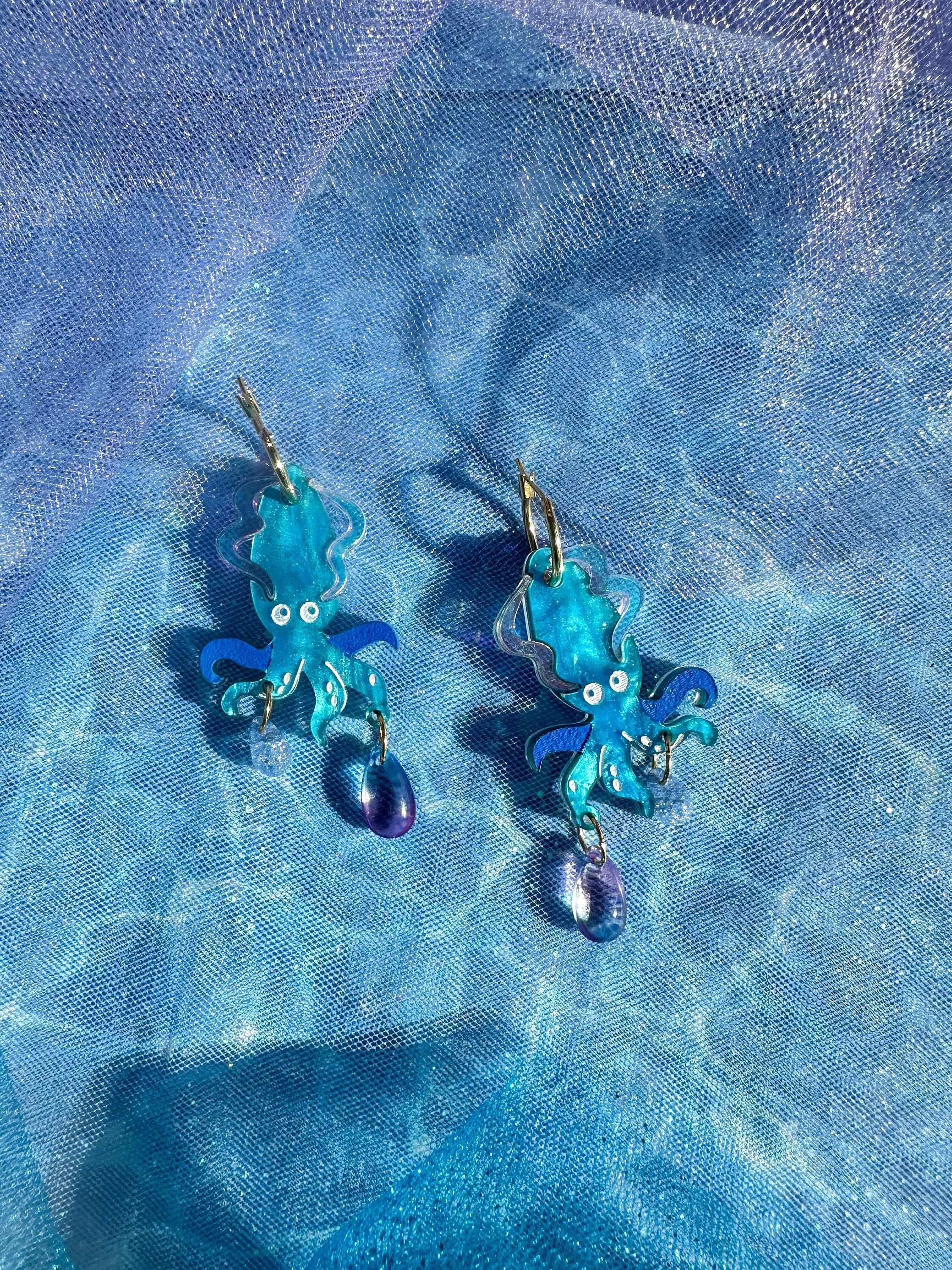 Deep Sea Squid Earrings