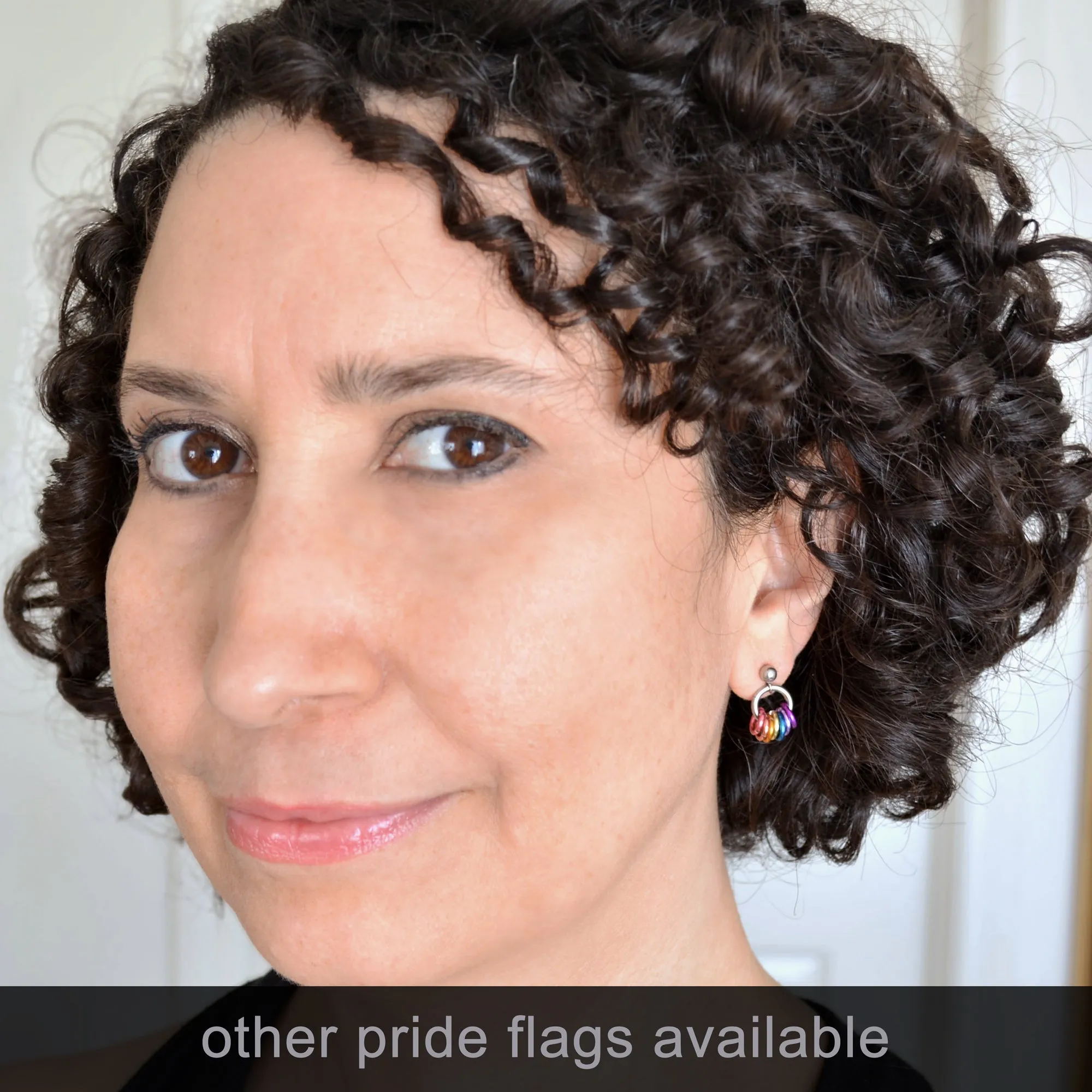 Demiboy Pride - Tiny Flag Earring Studs