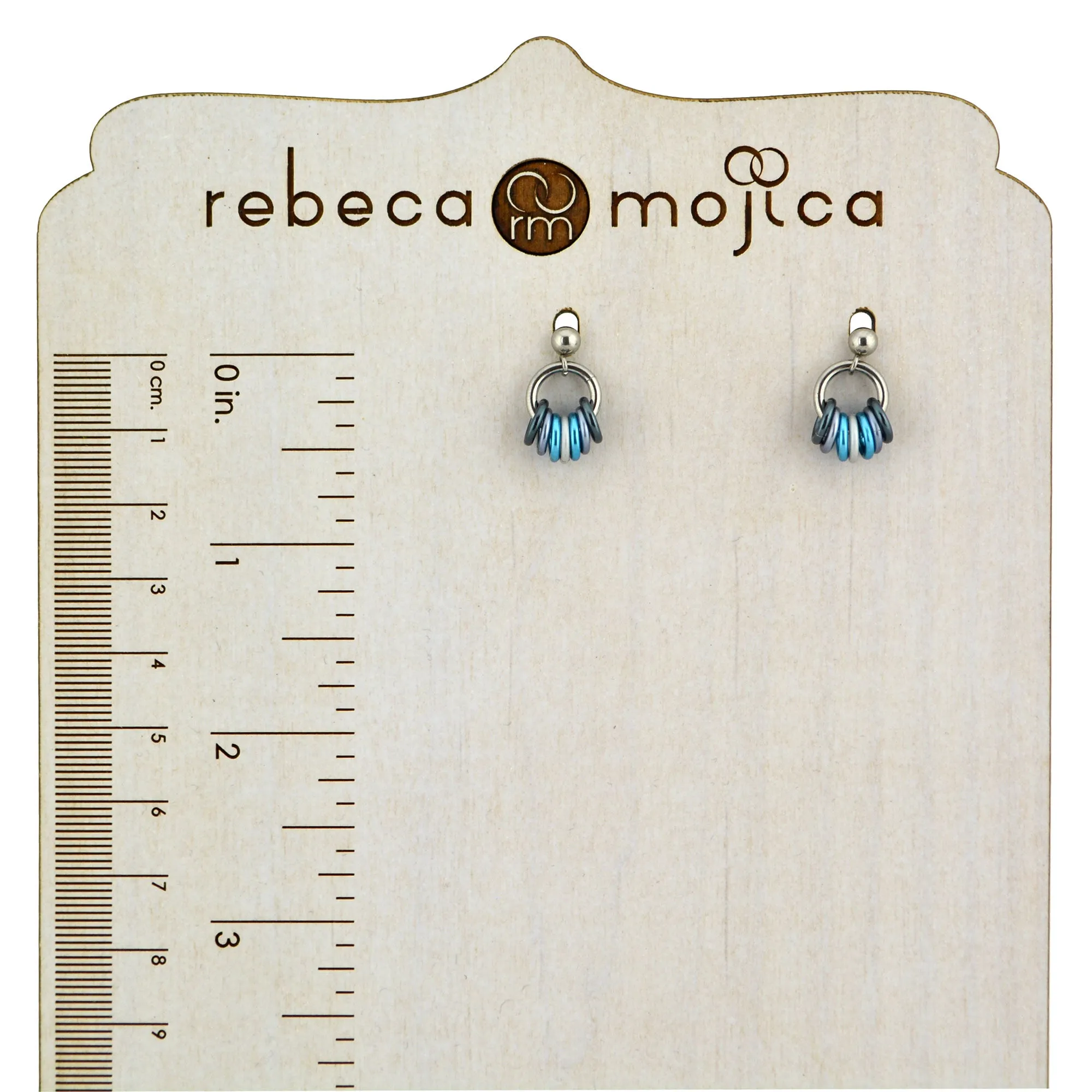 Demiboy Pride - Tiny Flag Earring Studs