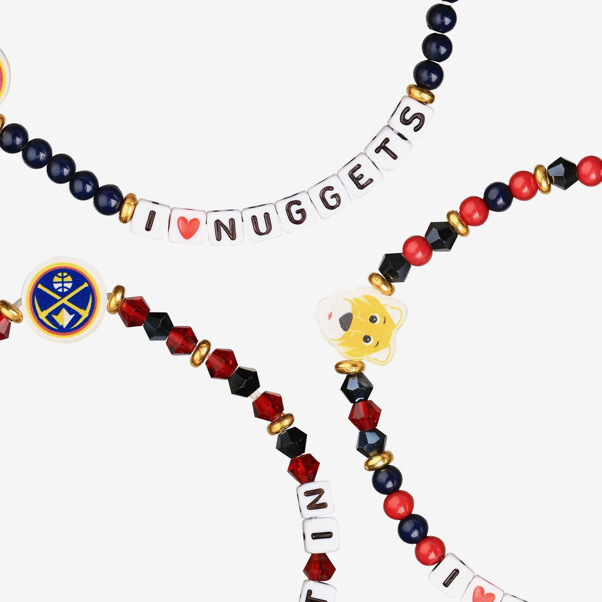 Denver Nuggets 3 Pack Friendship Bracelet
