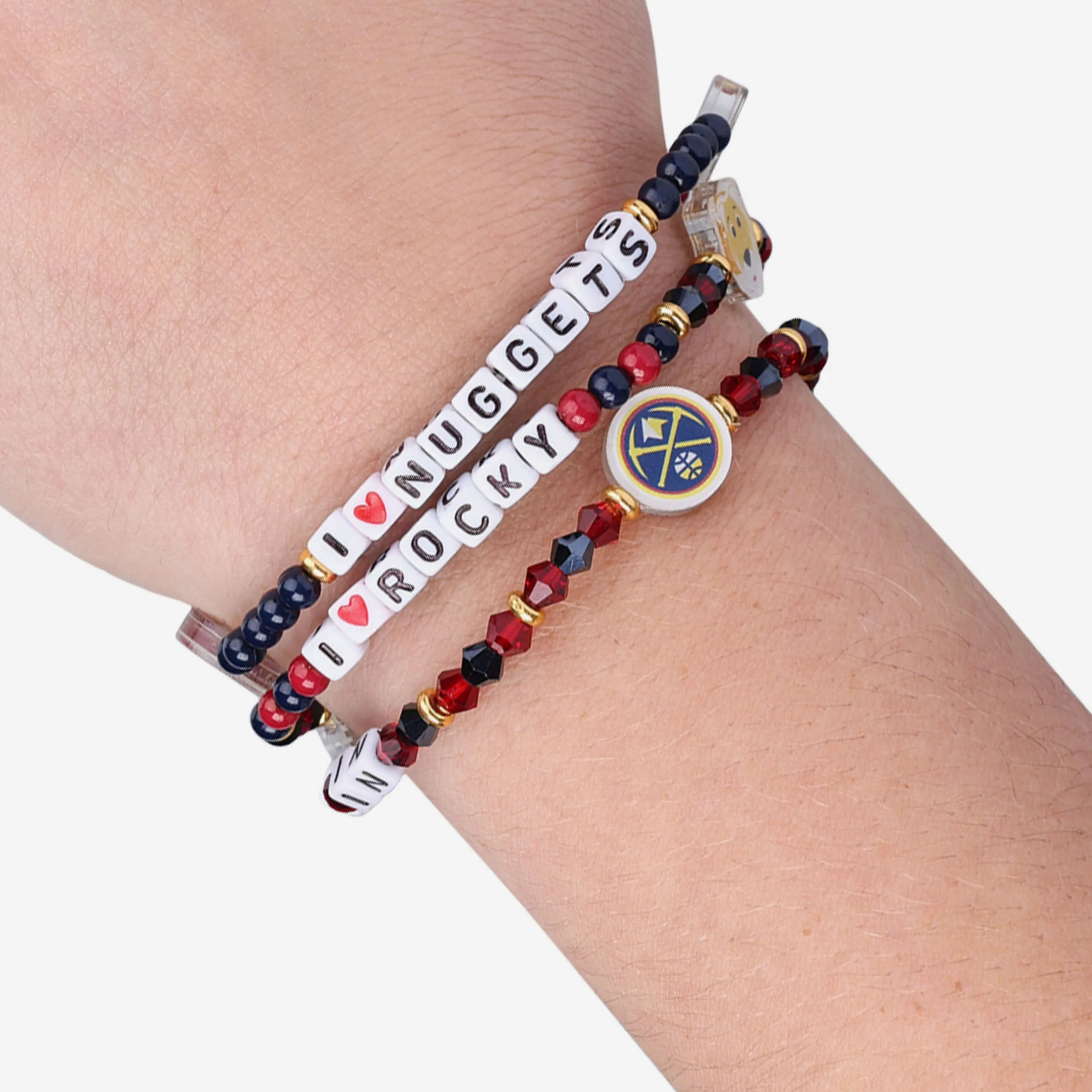 Denver Nuggets 3 Pack Friendship Bracelet
