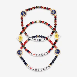 Denver Nuggets 3 Pack Friendship Bracelet
