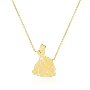 Disney Princess And The Frog Gold Plated Tiana Pendant on 40cm Chain