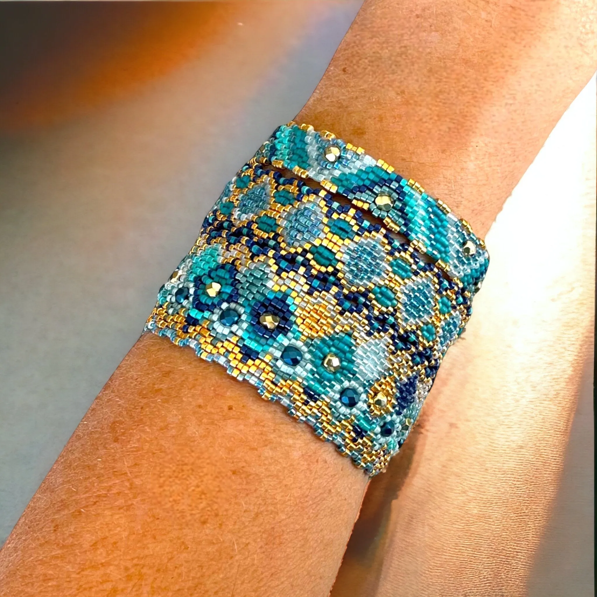 DIY Vertical Peyote Pattern - Bracelets modulaires CORDOBA