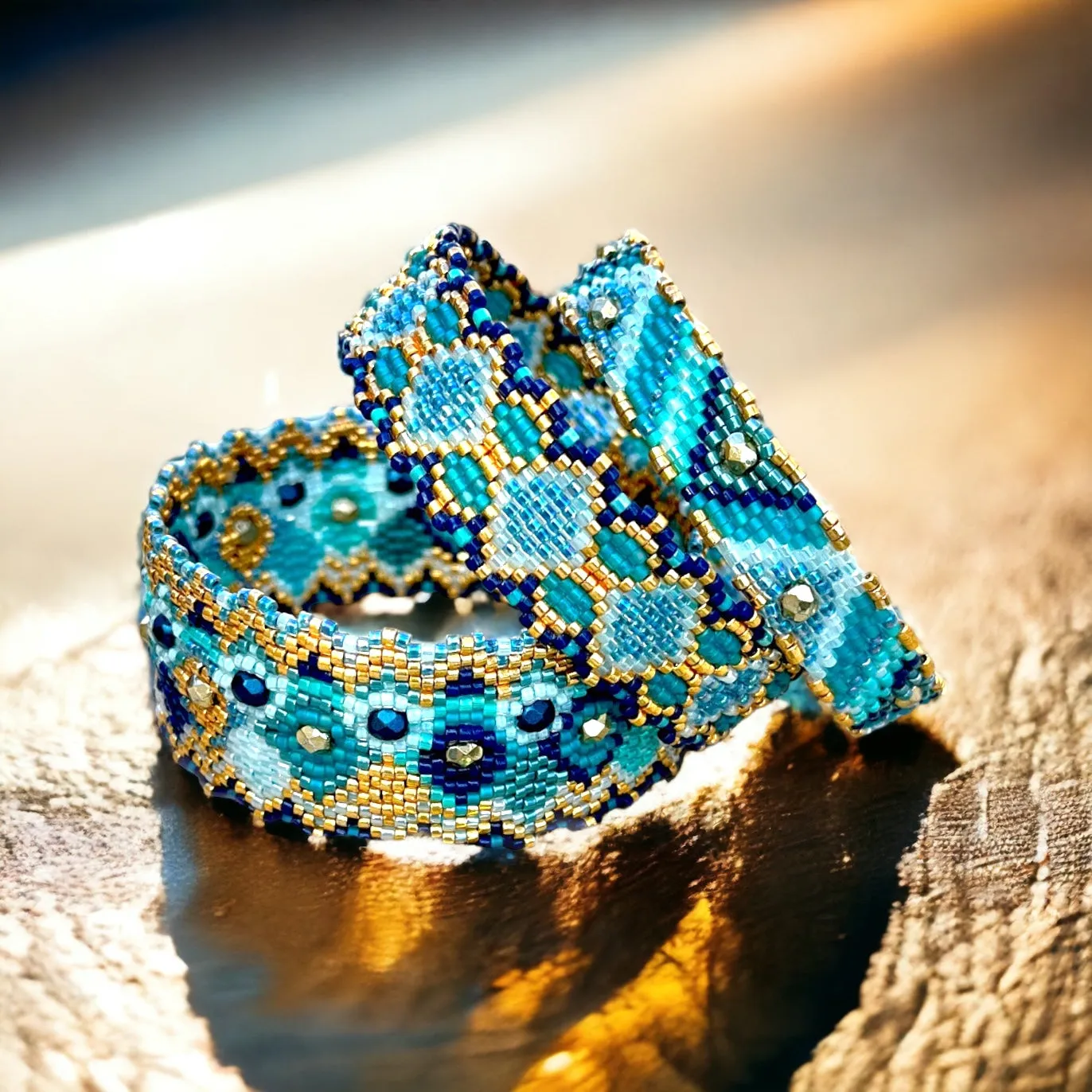 DIY Vertical Peyote Pattern - Bracelets modulaires CORDOBA