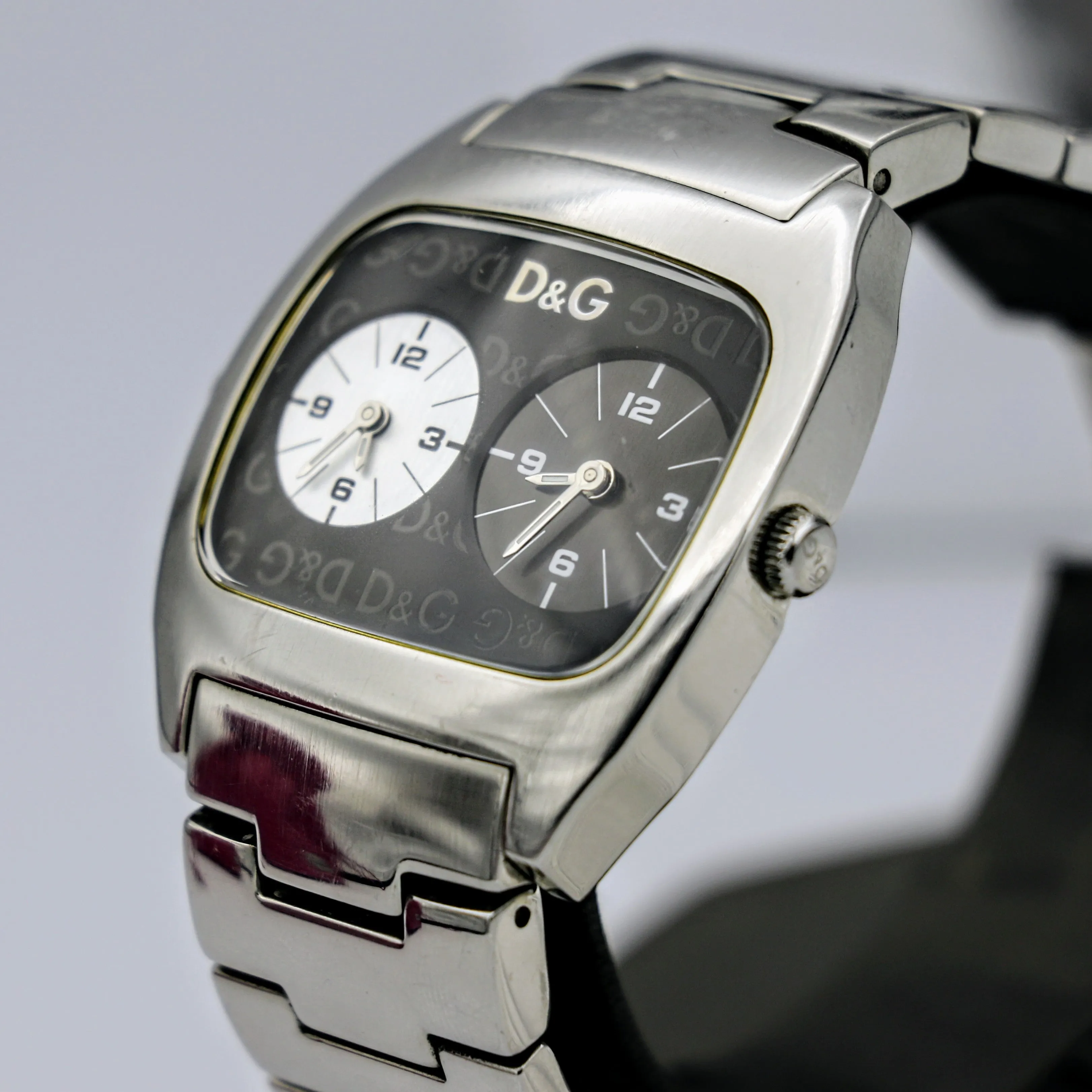 DOLCE & GABBANA Dual Time Watch Ref. DW0138 Wristwatch - Original D&G Box, Bag & Papers!