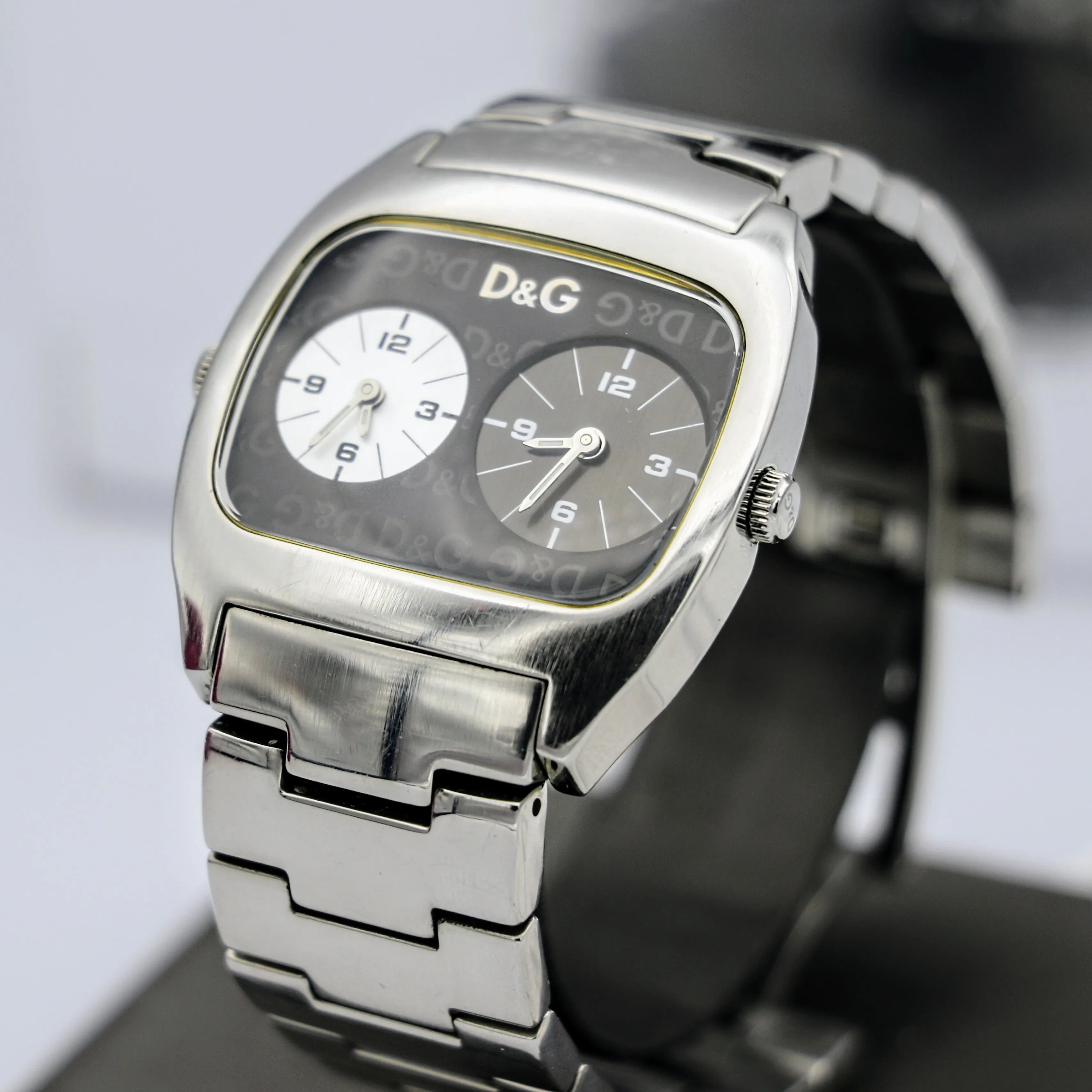 DOLCE & GABBANA Dual Time Watch Ref. DW0138 Wristwatch - Original D&G Box, Bag & Papers!