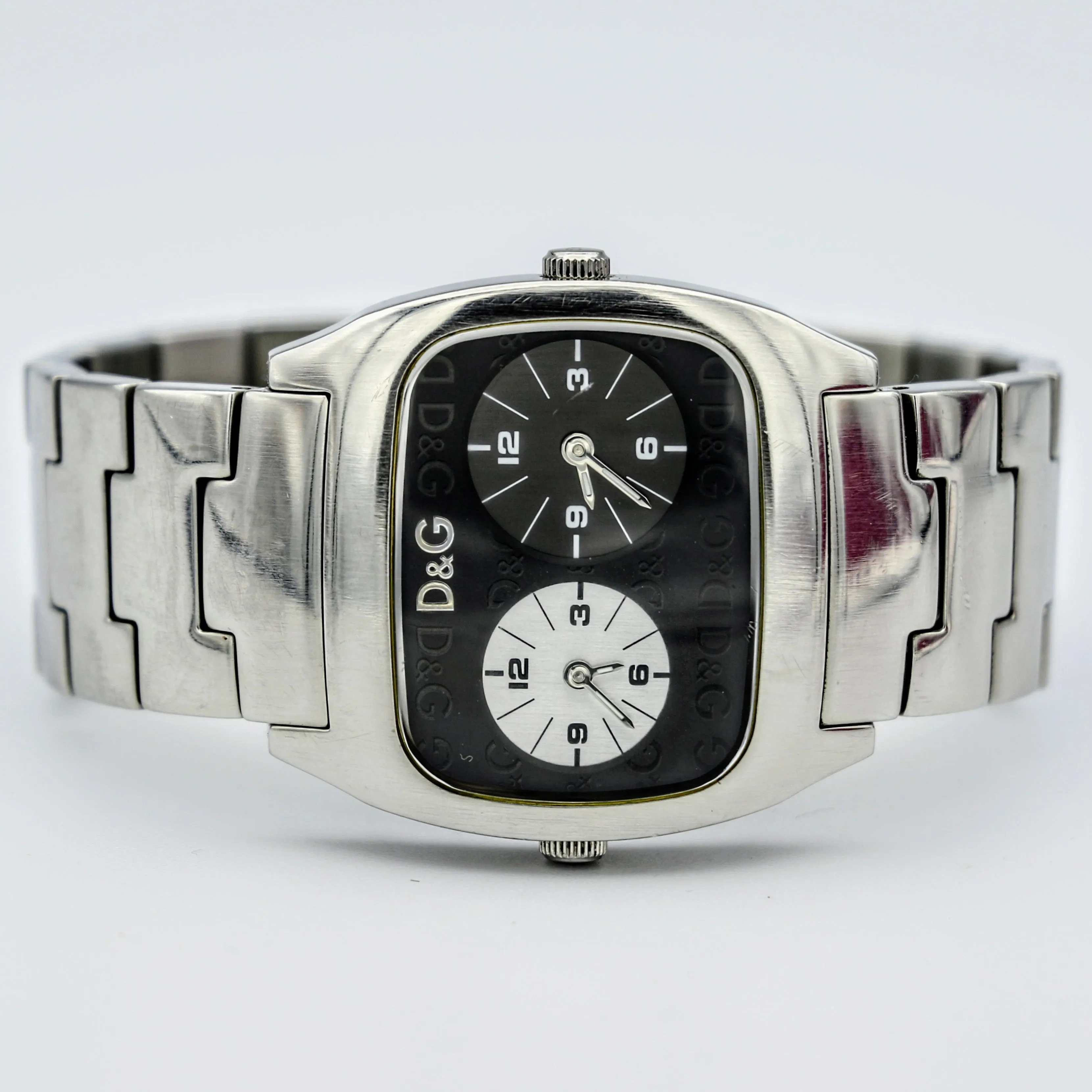 DOLCE & GABBANA Dual Time Watch Ref. DW0138 Wristwatch - Original D&G Box, Bag & Papers!