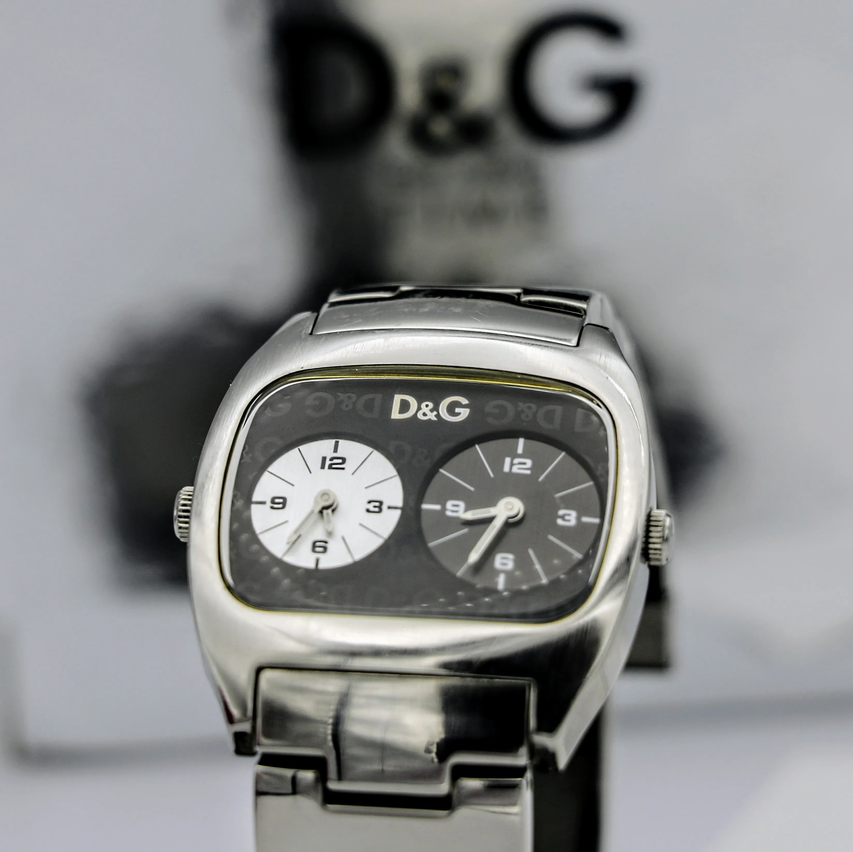 DOLCE & GABBANA Dual Time Watch Ref. DW0138 Wristwatch - Original D&G Box, Bag & Papers!