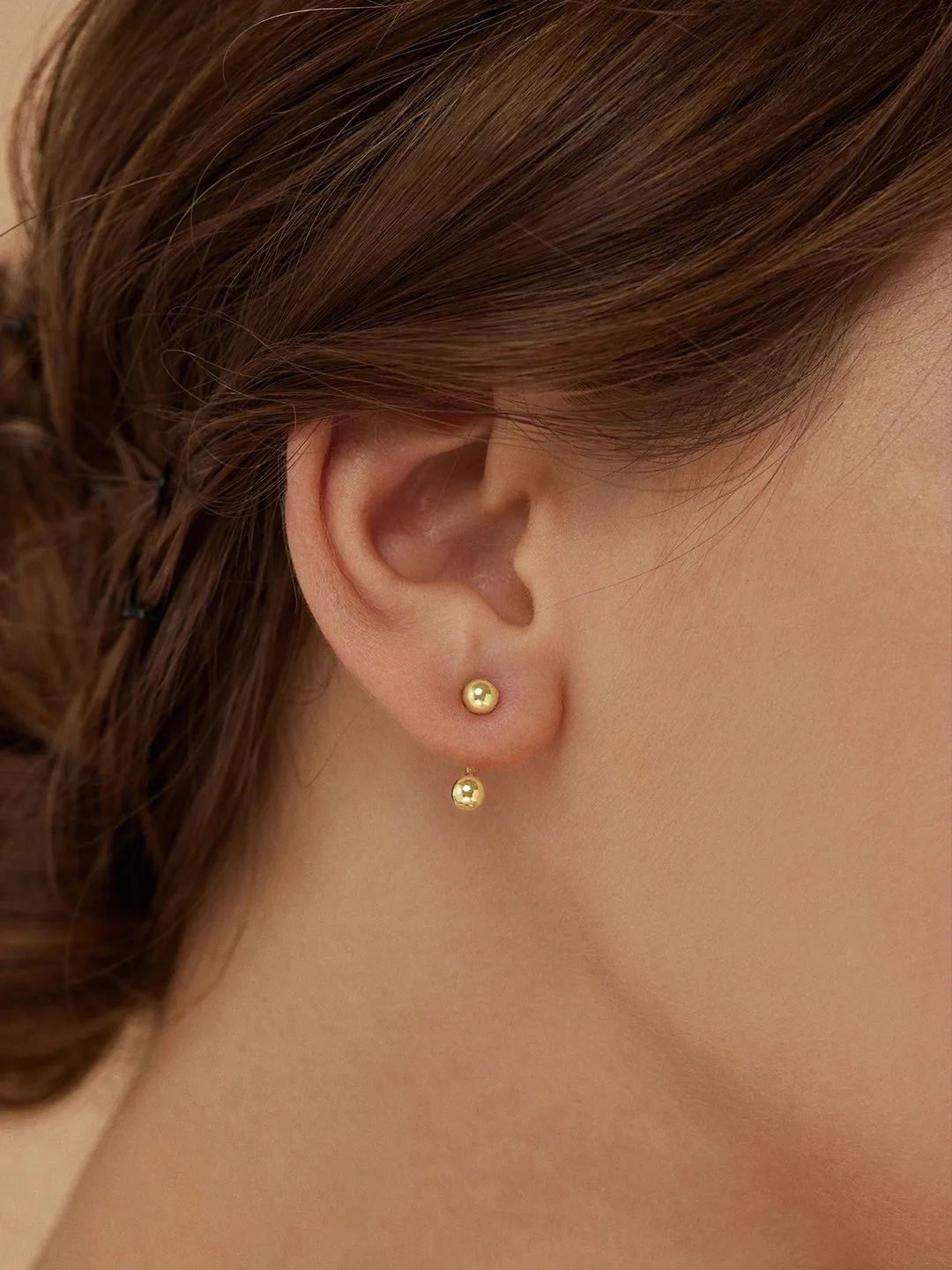 Double Ball Ear Jackets