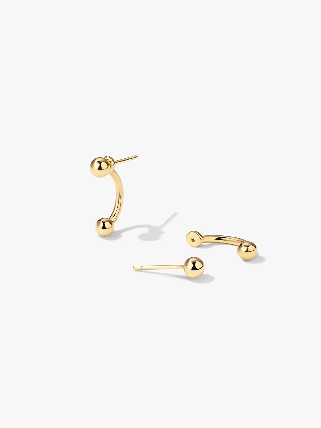 Double Ball Ear Jackets