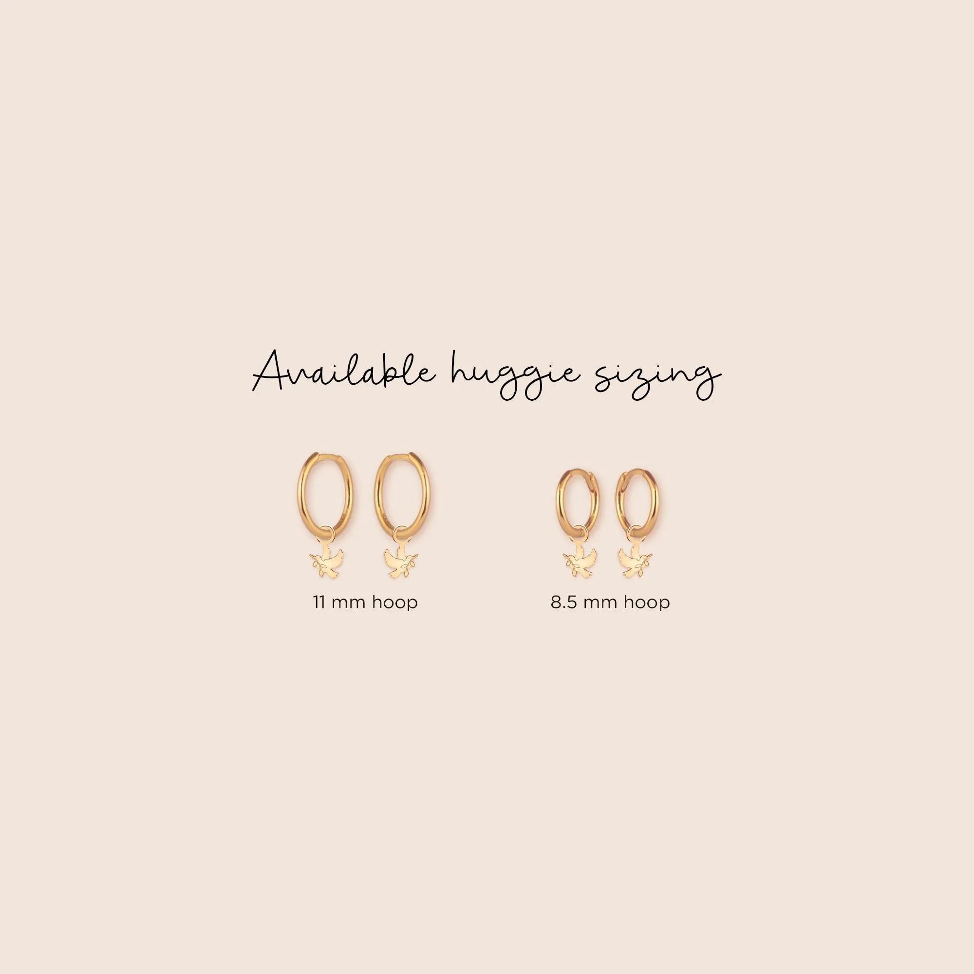 Dove Charm Huggie
