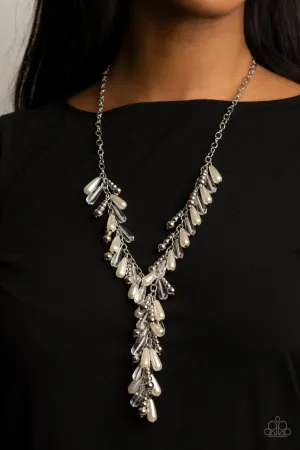 Dripping with DIVA-ttitude White Paparazzi Necklace