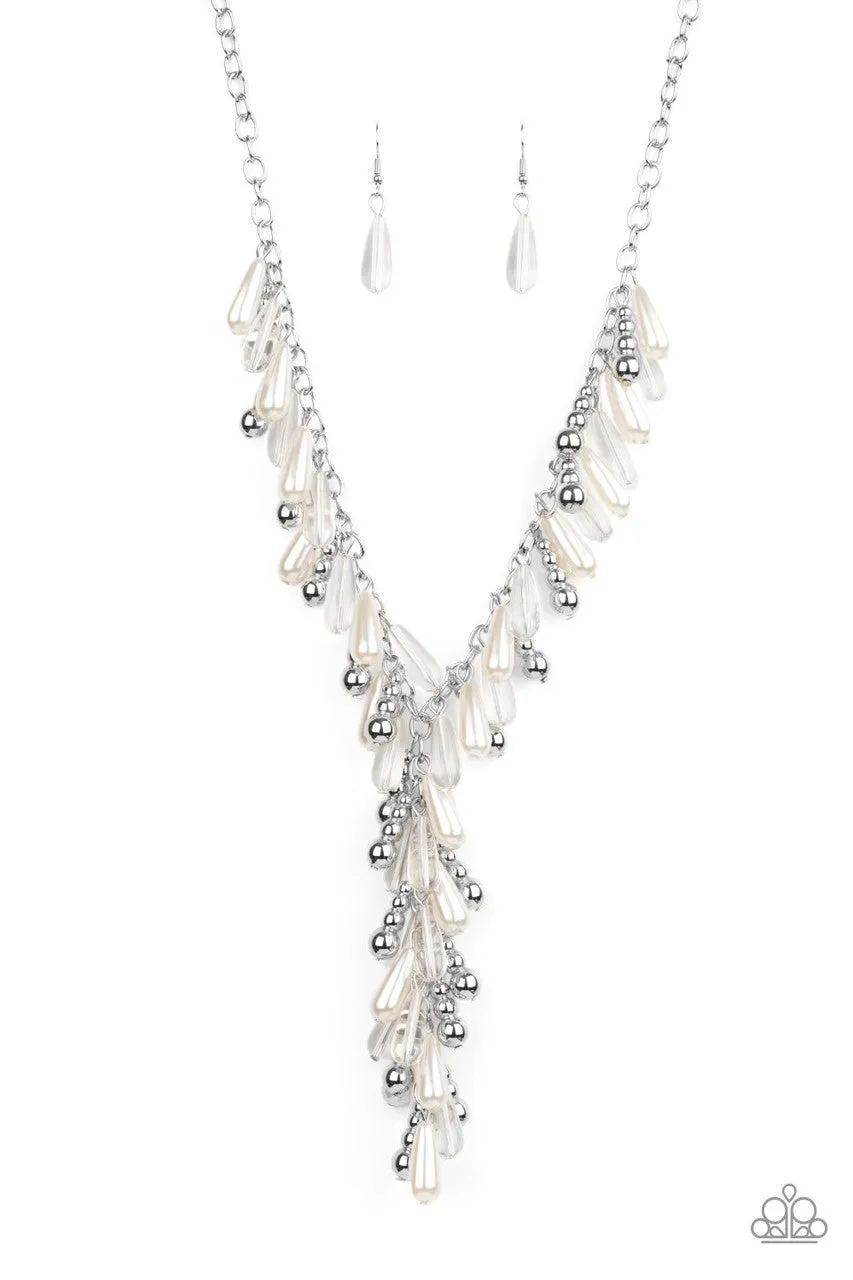 Dripping with DIVA-ttitude White Paparazzi Necklace