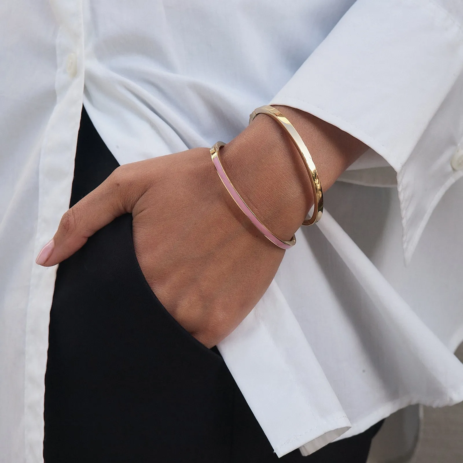 Edblad Fave Bangle - Pink/Gold