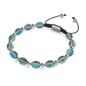 Electric Pewter | Mermaid Glass Ocean Egg Bracelet