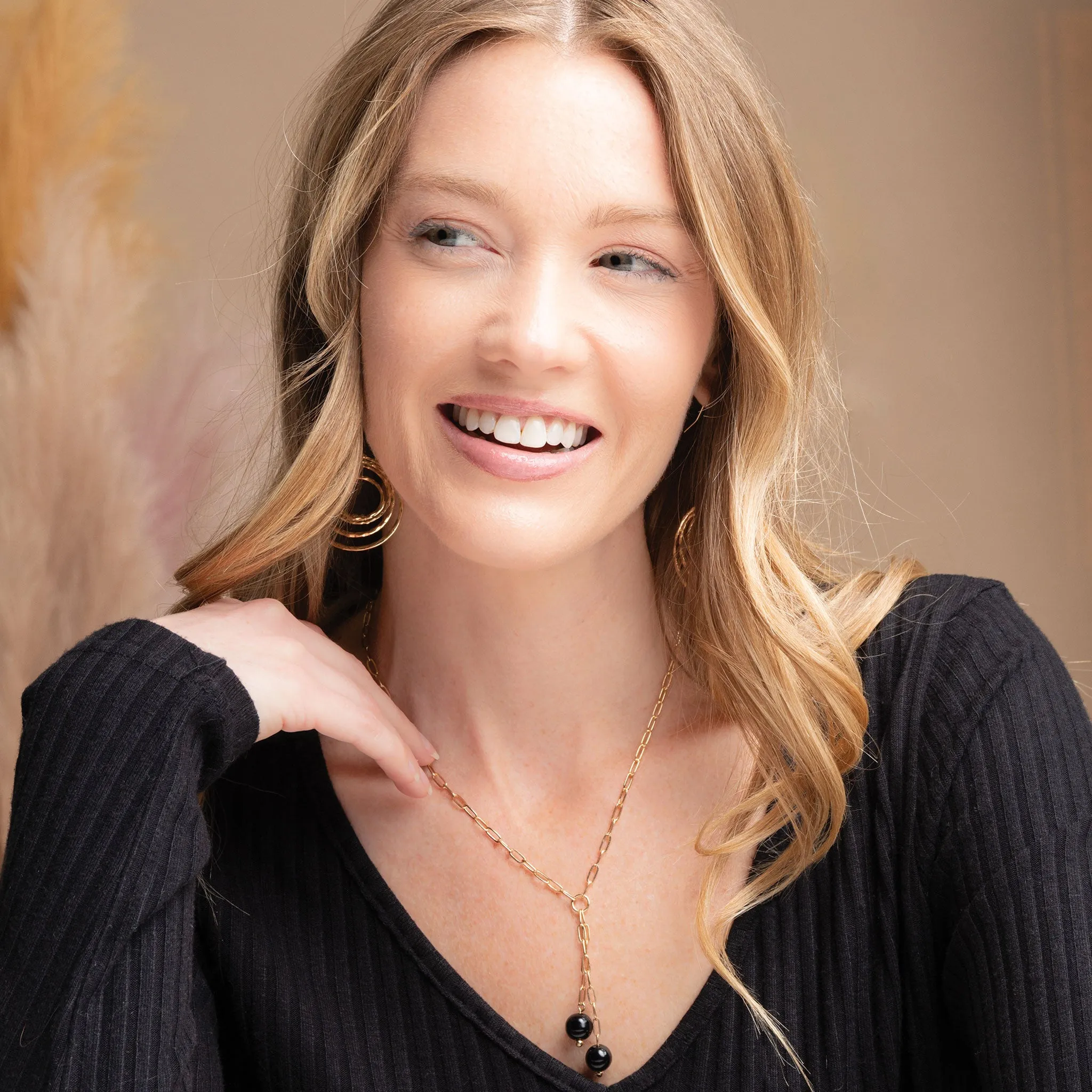 Elsie & Zoey Neva Beaded Y Necklace