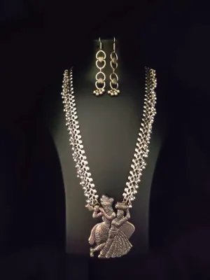 Ethnic Indian Women's Metal Jewelry - Spiritual Religion Pendant
