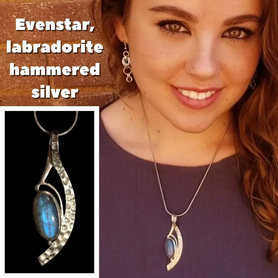 Evenstar - Labradorite with Hammered Silver