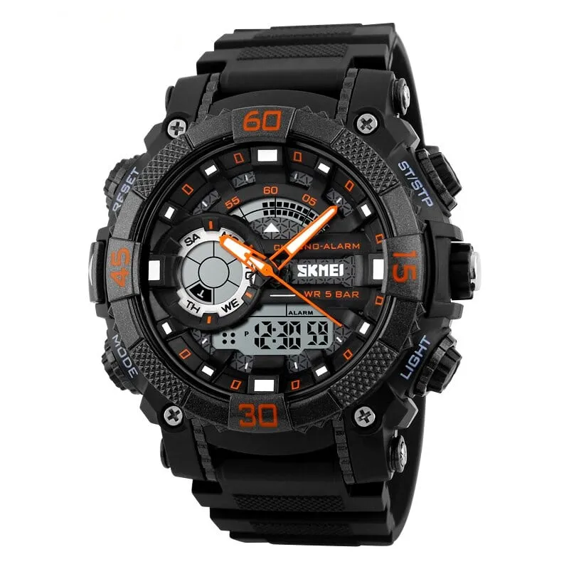 Fashion Sports Quartz Watches With Dual Display for Men