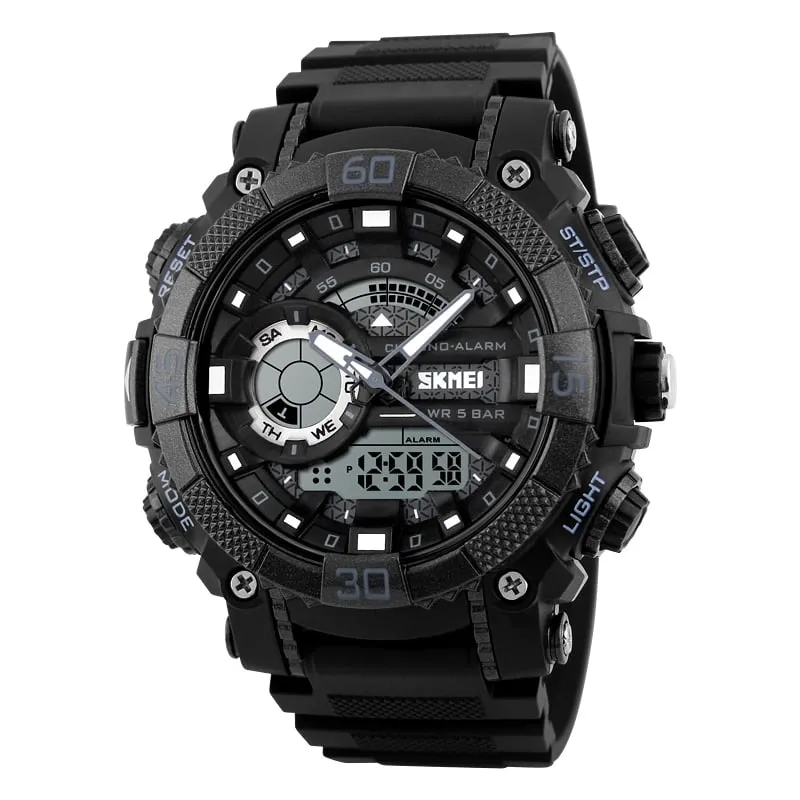 Fashion Sports Quartz Watches With Dual Display for Men