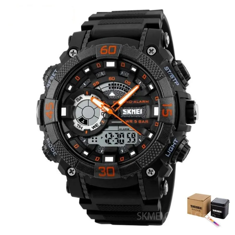 Fashion Sports Quartz Watches With Dual Display for Men