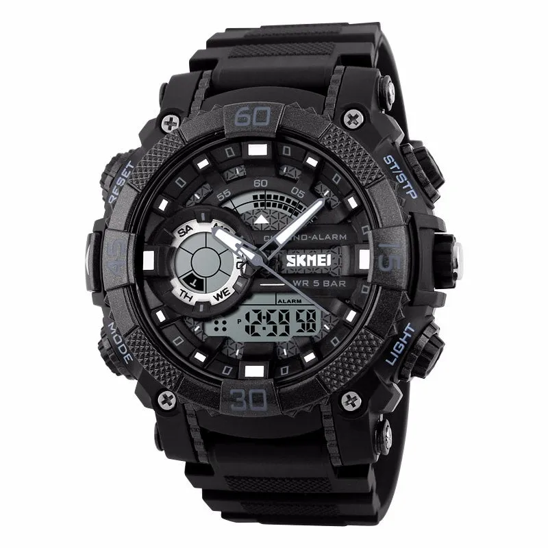 Fashion Sports Quartz Watches With Dual Display for Men