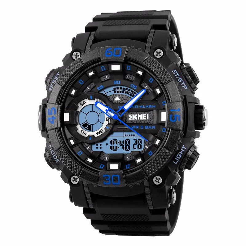 Fashion Sports Quartz Watches With Dual Display for Men