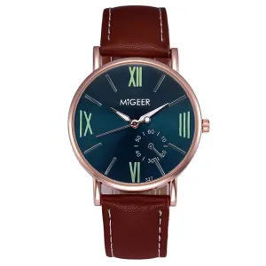 fashion watch men top brand luxury famous 2016  Crocodile leather watch men Casual Sport Analog Watch Quartz Wrist Watches Mance