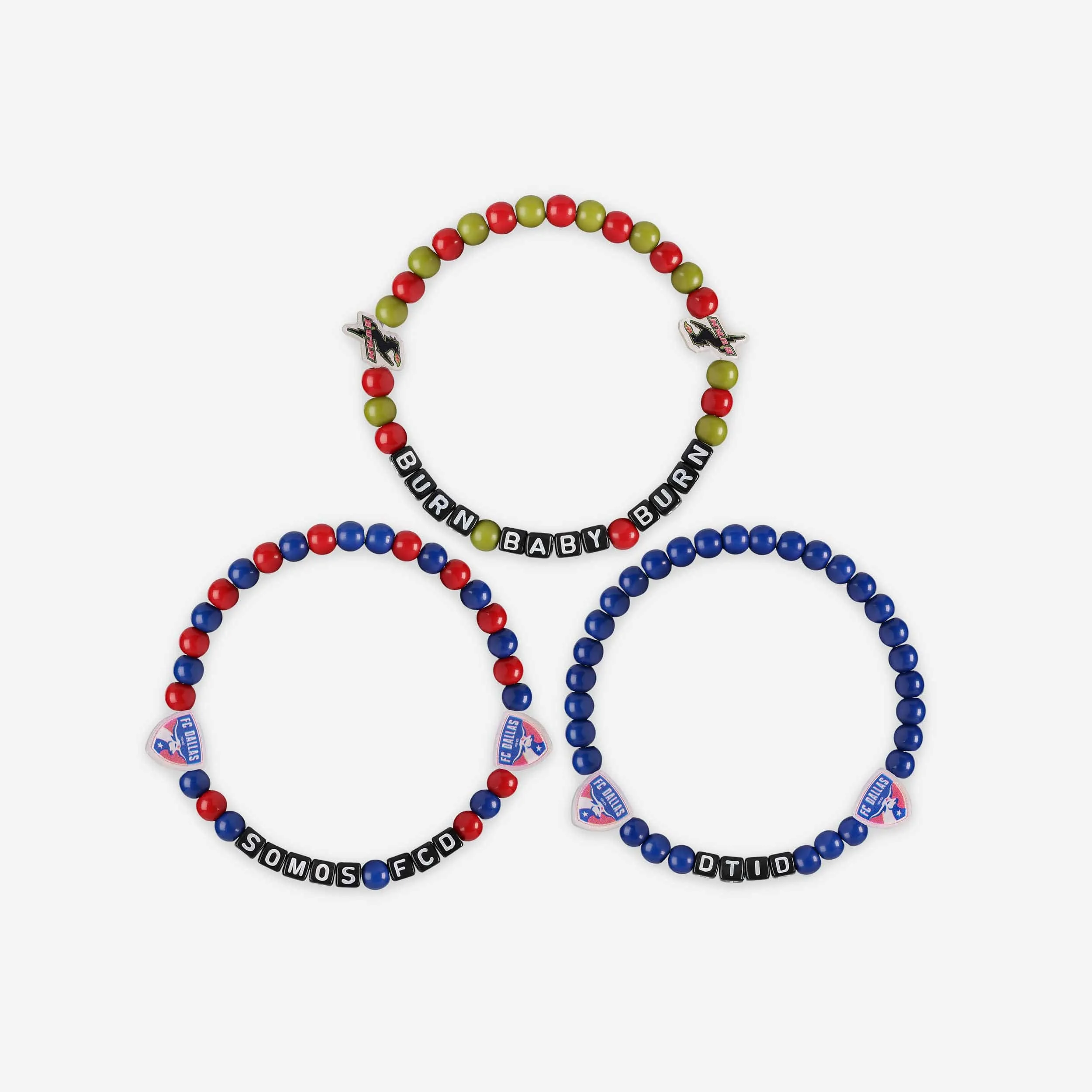FC Dallas 3 Pack Beaded Friendship Bracelet