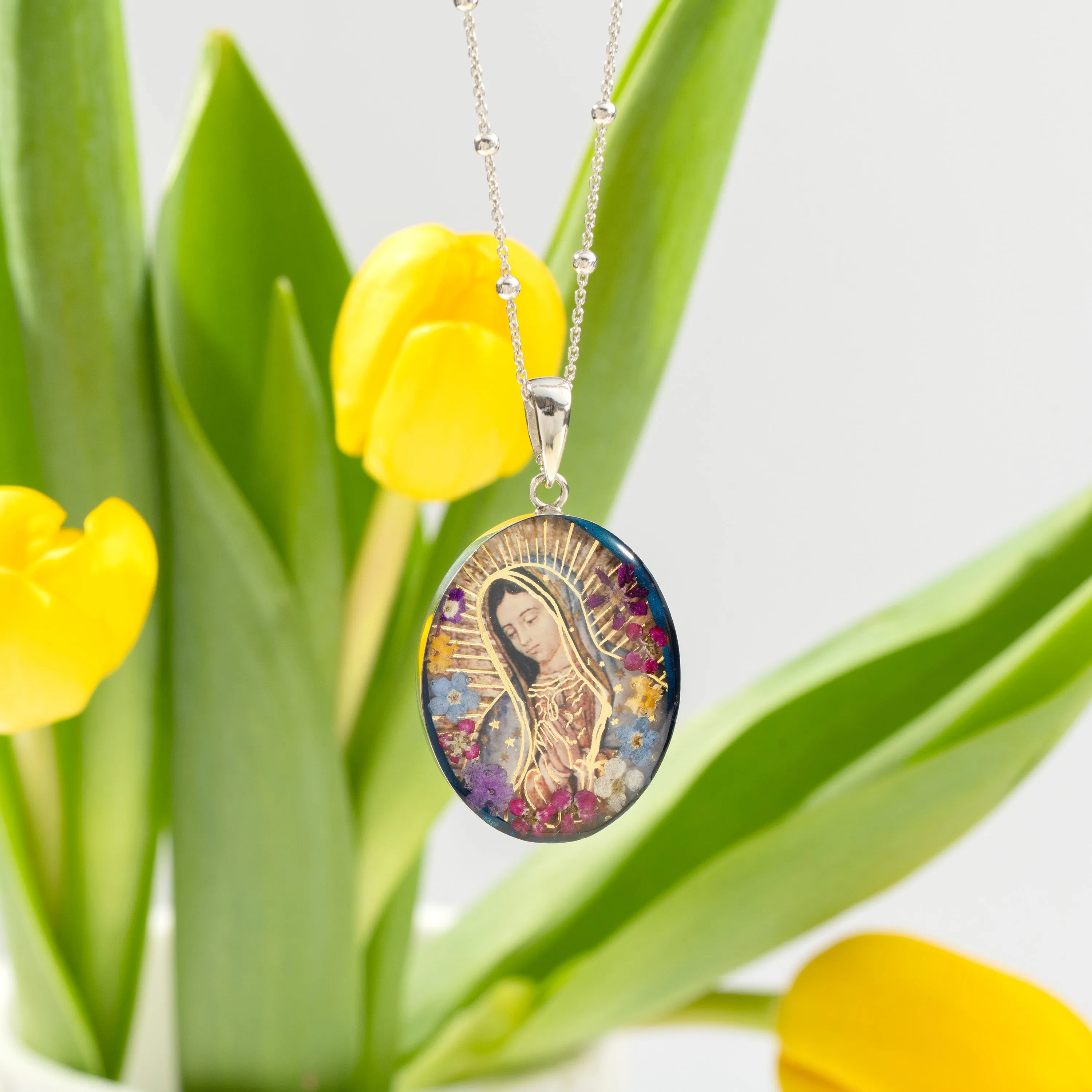 Flores Para Guadalupe Necklace
