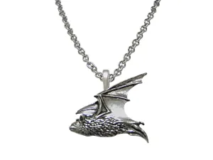 Flying Bat Pendant Necklace