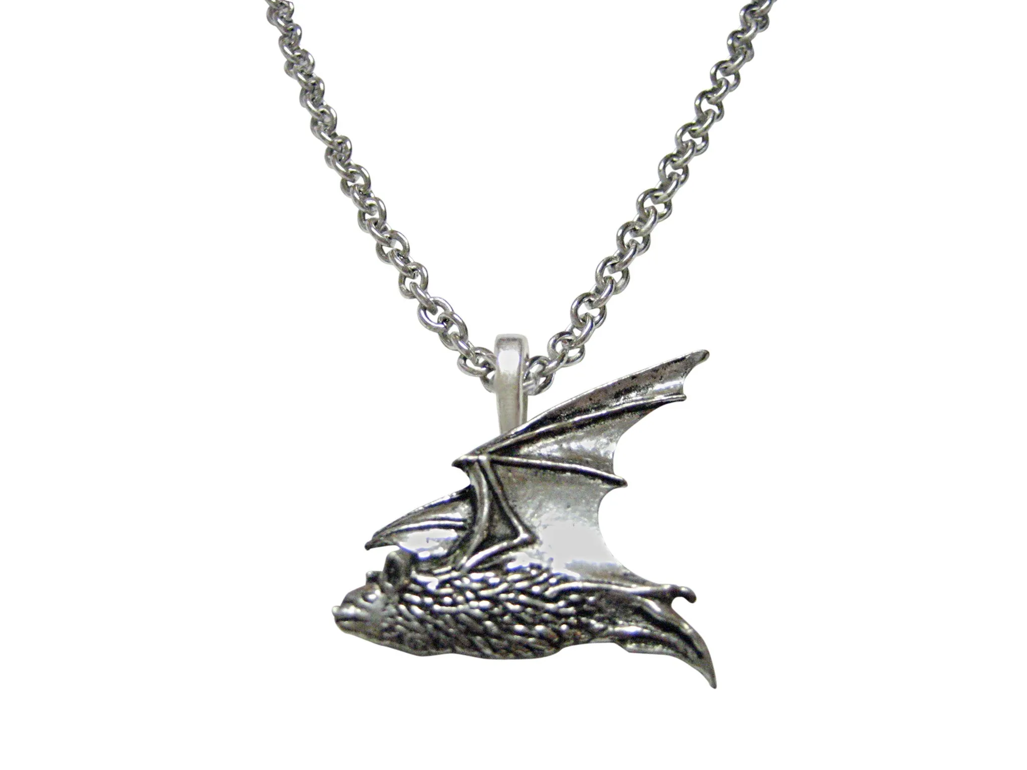 Flying Bat Pendant Necklace