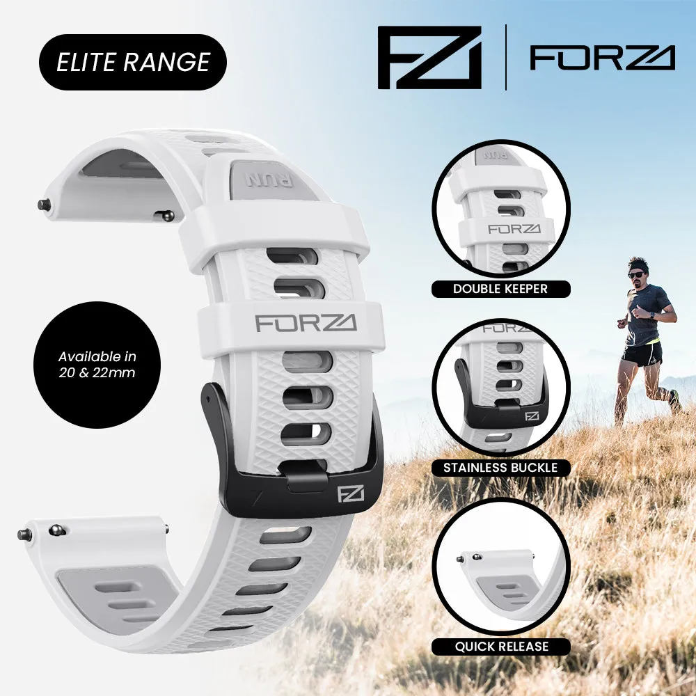 FORZA Elite 20mm Quick Release Two Tone Watch Strap for Garmin