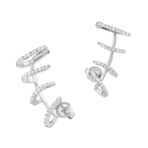 FOUR HUGGY EAR CLIMBERS WITH EAR CUFF