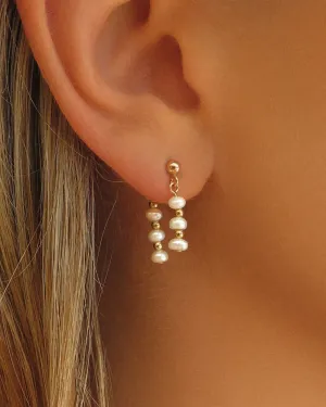 Freshwater Pearl Ear Jacket Earrings