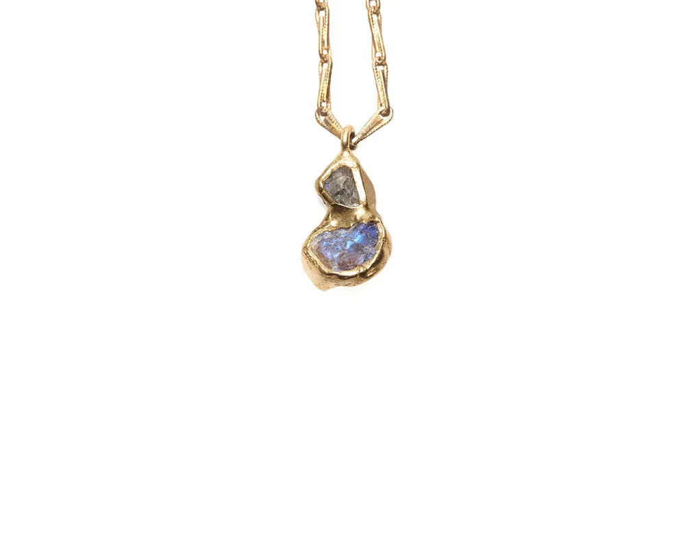 Frozen Fire Double Pendant