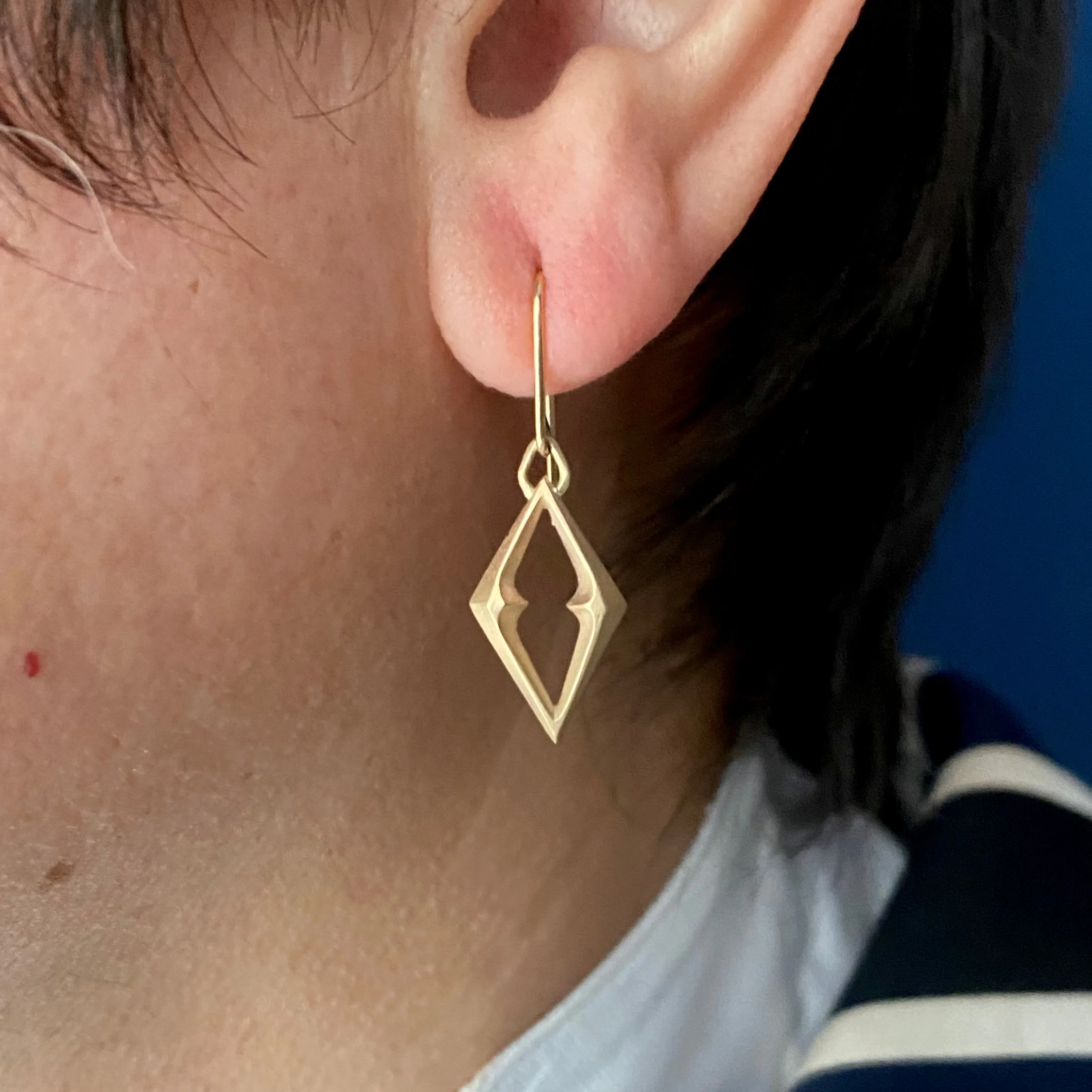 Gabriella Kiss 14k Small Chiseled Link Earrings